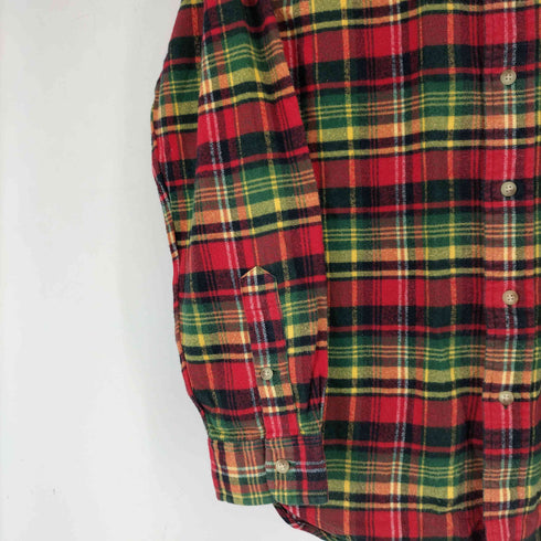 ラルフローレン RALPH LAUREN 90S ボタンダウン チェック柄 フラップポケット L/S シャツ メンズ import:L