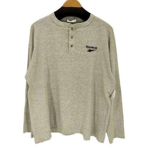 リーボック Reebok 90s ヘンリーネック ロングスリーブTシャツ メンズ XL