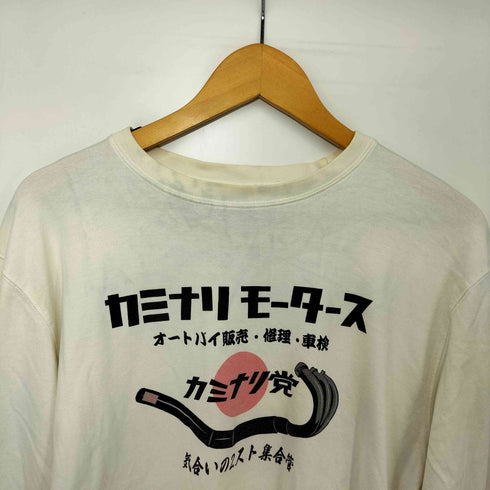 カミナリモータース 両面プリント L/S Tシャツ メンズ