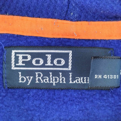 ポロバイラルフローレン Polo by RALPH LAUREN 90S スモールポニー刺繍 ジップアップ パーカー メンズ import:L