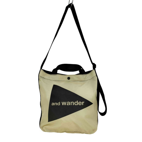 アンドワンダー and wander CORDURA big logo tote bag メンズ FREE