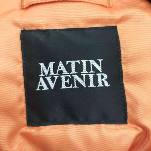 マタンアヴニール MATIN AVENIR MA-1 パフィジャケット ブラック メンズ JPN:M