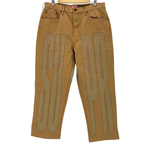 シュプリーム Supreme 26SS Inset Spellout Baggy Jean メンズ 36