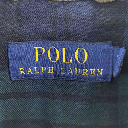 ポロラルフローレン POLO RALPH LAUREN スモールポニー刺繍 裏地チェック コーデュロイ ハリントン ジャケット メンズ import:S