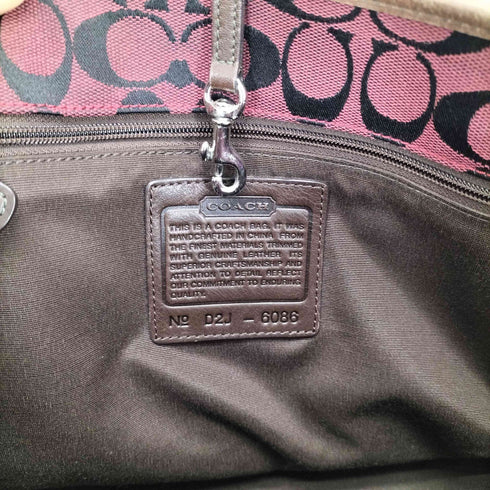 コーチ COACH シグネチャー ハンドバッグ signature hand bag レディース