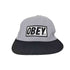オベイ OBEY つば裏緑 ロゴ6パネルキャップ メンズ ONE SIZE