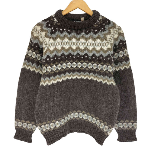 eskimo KNITWEAR イングランド製ノルディック柄ピュアウールニットセーター メンズ 39