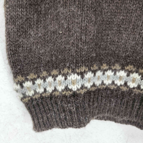 eskimo KNITWEAR イングランド製ノルディック柄ピュアウールニットセーター メンズ 39