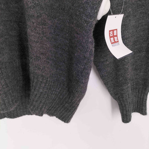 コムデギャルソンオム COMME des GARCONS HOMME 90S 98AW AD1997 田中オム デカ 銀タグ ジャカード バイアス ノルディック Vネック ローゲージ ウール ニット セーター archive アーカイブ メンズ