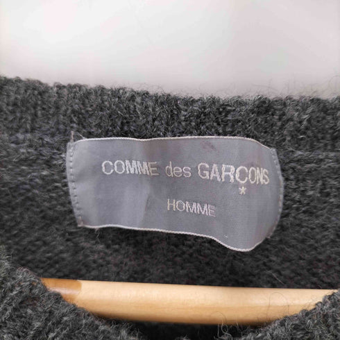 コムデギャルソンオム COMME des GARCONS HOMME 90S 98AW AD1997 田中オム デカ 銀タグ ジャカード バイアス ノルディック Vネック ローゲージ ウール ニット セーター archive アーカイブ メンズ