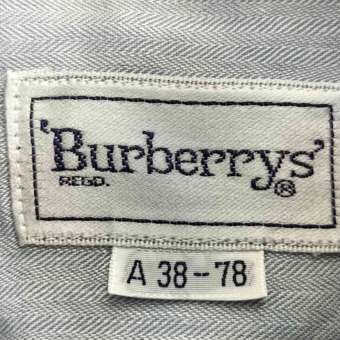 バーバリーズ BURBERRYS 片ポケ レギュラーカラーシャツ メンズ A38-78