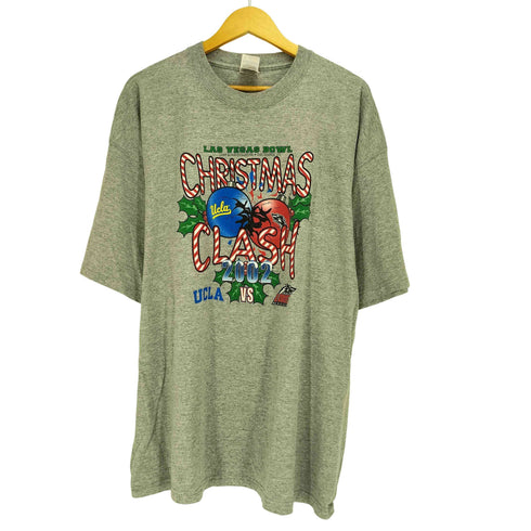 フルーツオブザルーム FRUIT OF THE LOOM 00S CHRISTMAS CLASH フロントプリント Tシャツ メンズ 2XL