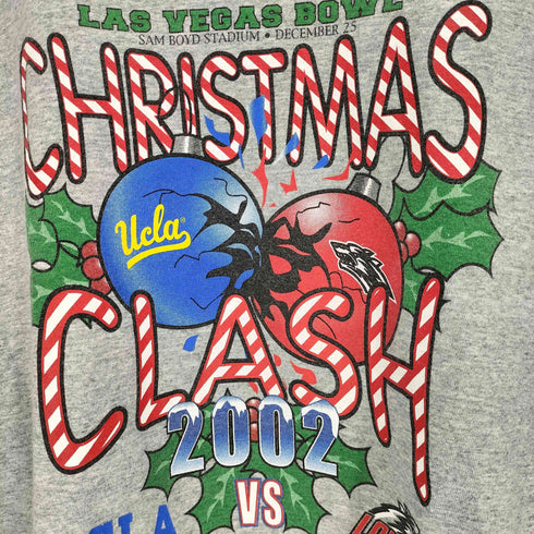 フルーツオブザルーム FRUIT OF THE LOOM 00S CHRISTMAS CLASH フロントプリント Tシャツ メンズ 2XL