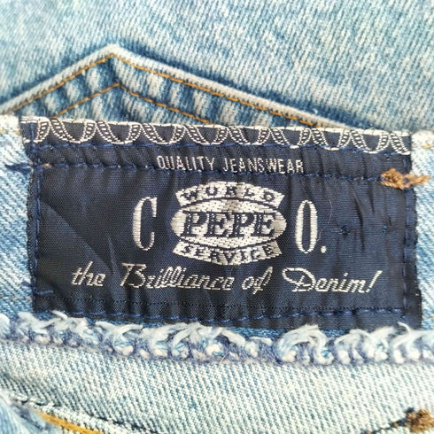 ペペジーンズロンドン PEPE JEANS LONDON ボタンフライ テーパードデニムパンツ メンズ