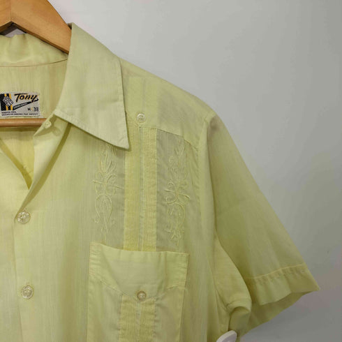 70s TONY オープンカラー キューバシャツ メンズ import:M