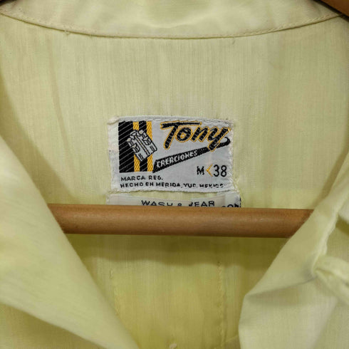 70s TONY オープンカラー キューバシャツ メンズ import:M