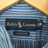 ラルフローレン RALPH LAUREN 90s CLASSIC FIT ポニー刺繍 マルチストライプ 半袖 ボタンダウン シャツ メンズ import:M