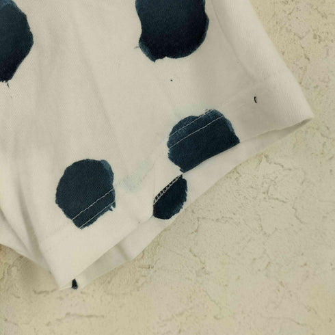 タオコムデギャルソン tao COMME des GARCONS 綿天竺 総柄 ドット プリントTシャツ レディース M