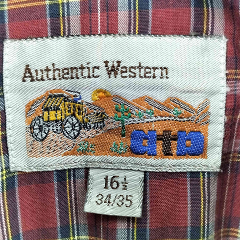 atb 80S L/S ウェスタンシャツ メンズ 16 1/2