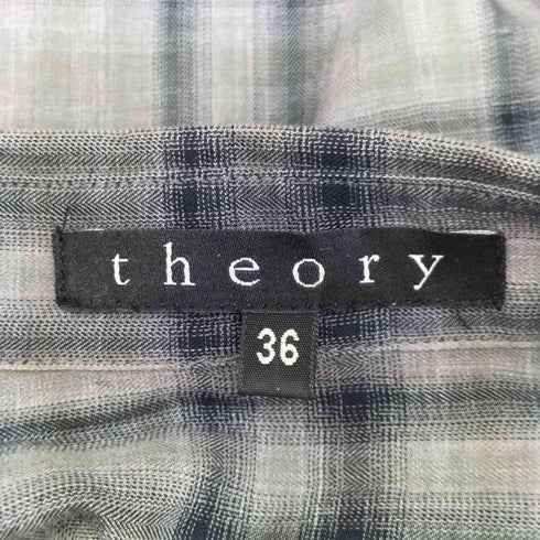 セオリー theory L/S オンブレチェックシャツ メンズ 36