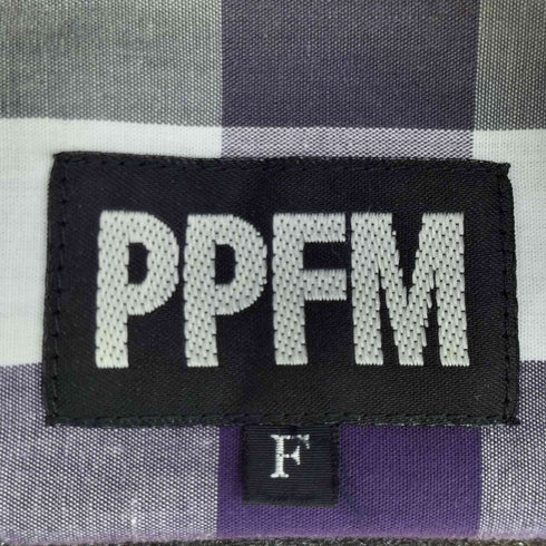 ピーピーエフエム PPFM 切替チェック S/S シャツ メンズ FREE