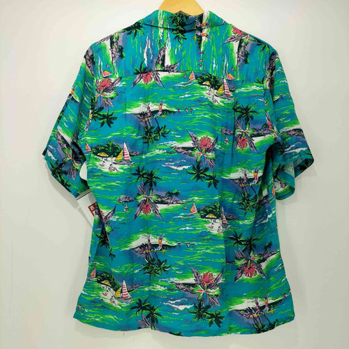network 90s レーヨン アロハシャツ メンズ import:M