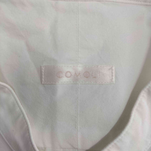 コモリ COMOLI コットン バンドカラーシャツ メンズ