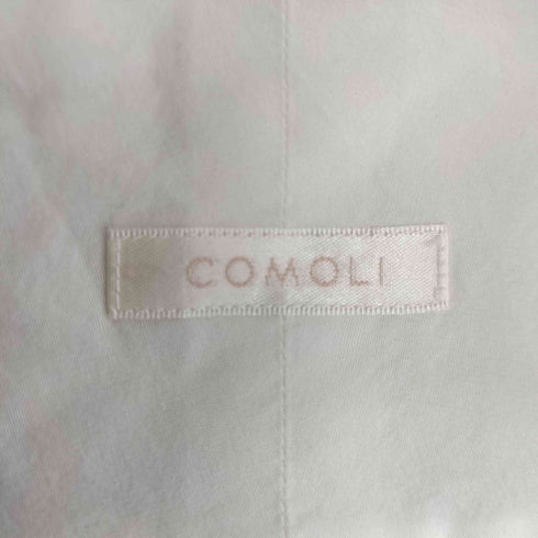 コモリ COMOLI コットン バンドカラーシャツ メンズ