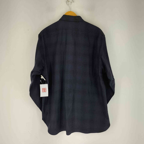コモリ COMOLI ウールシルク ワークシャツ メンズ