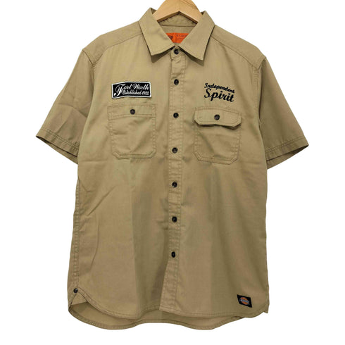 ディッキーズ Dickies ワッペン S/S ワークシャツ メンズ import:XL