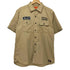 ディッキーズ Dickies ワッペン S/S ワークシャツ メンズ import:XL