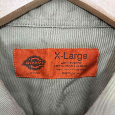 ディッキーズ Dickies ワッペン S/S ワークシャツ メンズ import:XL