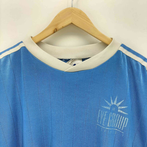 アディダス adidas 90S 企業ロゴ スリーストライプ Vネック ゲーム シャツ メンズ