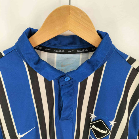 ナイキエフシーアールビー NIKE F.C.R.B DRI-FIT ストライプ 長袖 ポロシャツ メンズ JPN:XL