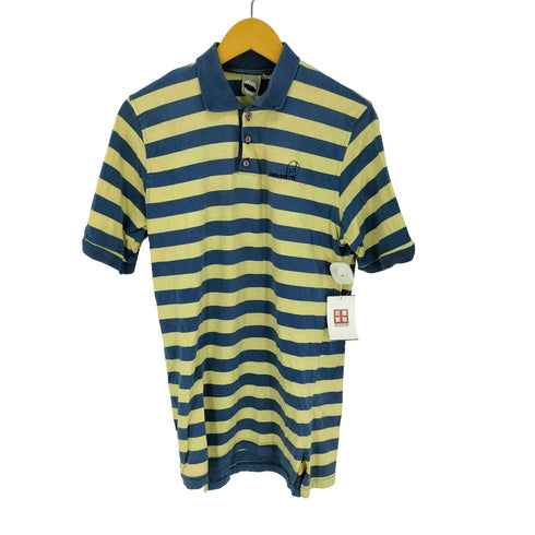 パムパークスアンドミニ P.A.M. PERKS AND MINI ワンポイント ドクロ スカル ボーダー ポロシャツ メンズ import:XL