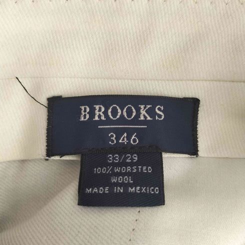 ブルックスブラザーズ 346 BROOKS BROTHERS メキシコ製 2タック ウールスラックス メンズ 33