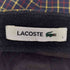 ラコステ LACOSTE ロゴ刺繍 チェック アジャスター キャップ メンズ