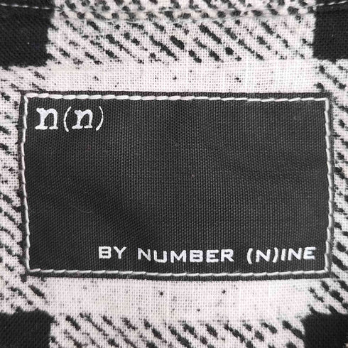 n n ブロックチェック フロントダブルフラップポケット スナップボタン L/S ウエスタン ネルシャツ メンズ JPN:3