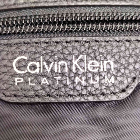 カルバンクラインプラチナ CALVIN KLEIN PLATINUM ロゴプリント レザー切替 バックパック レディース