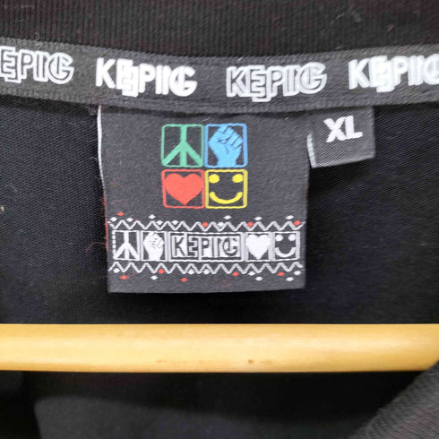 KEPLING 両面プリント クルーネック Tシャツ メンズ JPN:XL