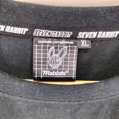 7Rabbits 両面プリント クルーネック Tシャツ メンズ JPN:XL