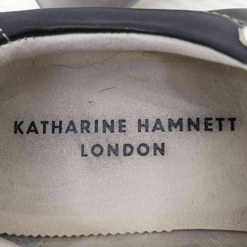 キャサリンハムネットロンドン KATHARINE HAMNETT LONDON 切替 レザー スエード ダービースニーカー メンズ 24 1/2
