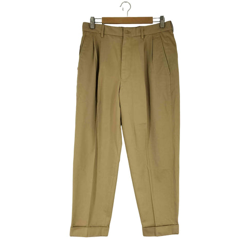 サイ SCYE SAN JOAQUIN COTTON CHINO PLEATED TROUSERS メンズ FR:36-38