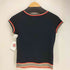 バーバリーブルーレーベル BURBERRY BLUE LABEL ホースロゴ刺繍 半袖 ニット レディース import:M