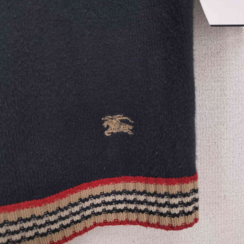 バーバリーブルーレーベル BURBERRY BLUE LABEL ホースロゴ刺繍 半袖 ニット レディース import:M