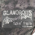 GLAMOROUS fuckin’ fragileラメ 蜘蛛の巣 切替 フェイクレザー ドラキュラ マント Y2K メンズ JPN:XL