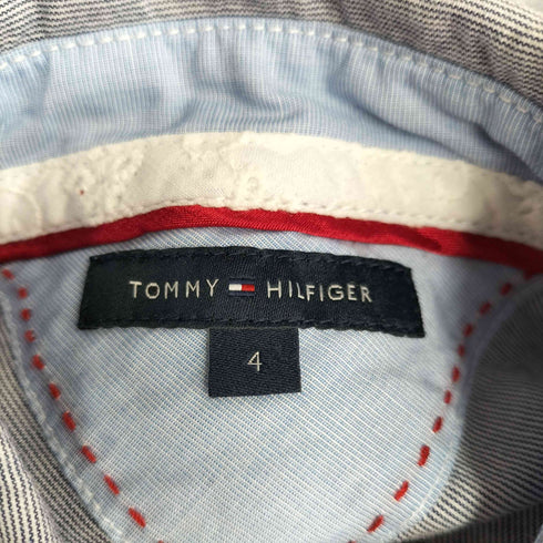 トミーヒルフィガー TOMMY HILFIGER 七分丈 センタープリーツ シャツワンピース レディース 4
