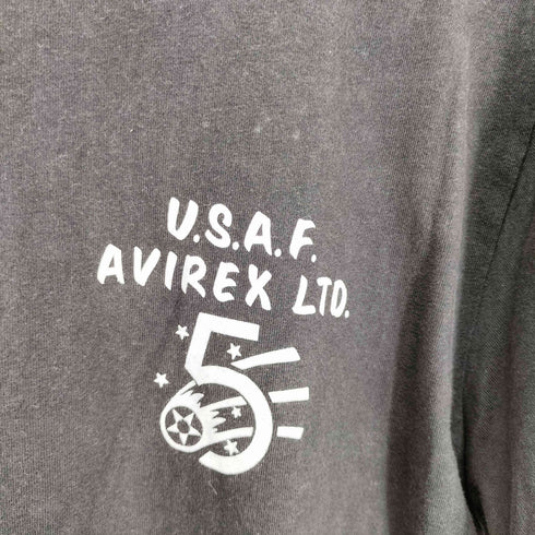 アヴィレックス AVIREX U.S.A.F.AVIREX LTD. プリント バック刺繍 S/S カットソー メンズ
