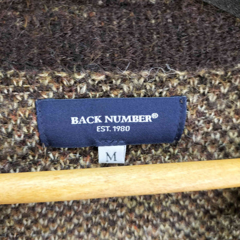 バックナンバー BACK NUMBER アーガイル シャギー カーディガン メンズ JPN:M