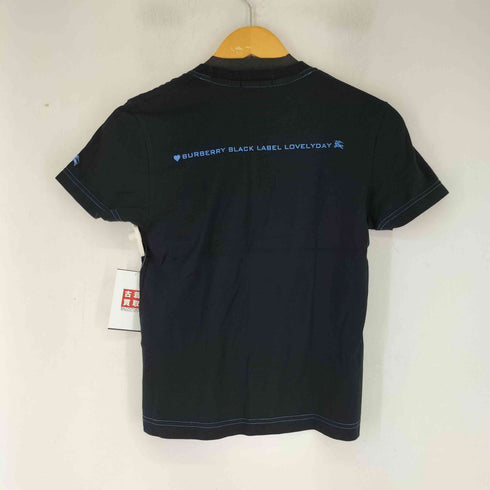 バーバリーブラックレーベル BURBERRY BLACK LABEL ハートプリント S/S Tシャツ レディース JPN:1